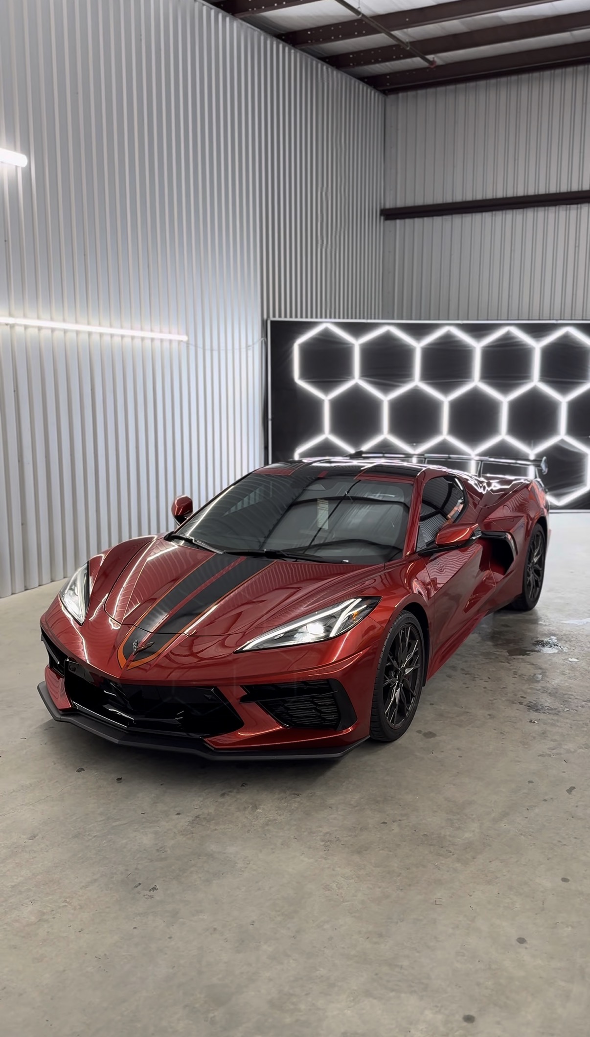 Chevrolet Corvette with tinted windows